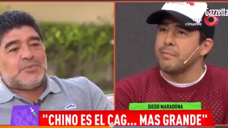 Diego Maradona Phones TV Show To Attack His Own Nephew
