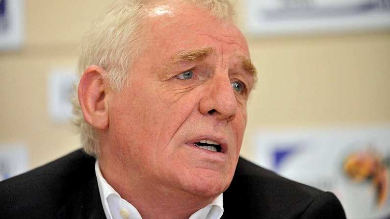 1 June 2010; Panellist Eamon Dunphy speaking at the launch of RTE Sports 2010 FIFA World Cup Coverage. RTE, Donnybrook, Dublin. Picture credit: Barry Cregg / SPORTSFILE