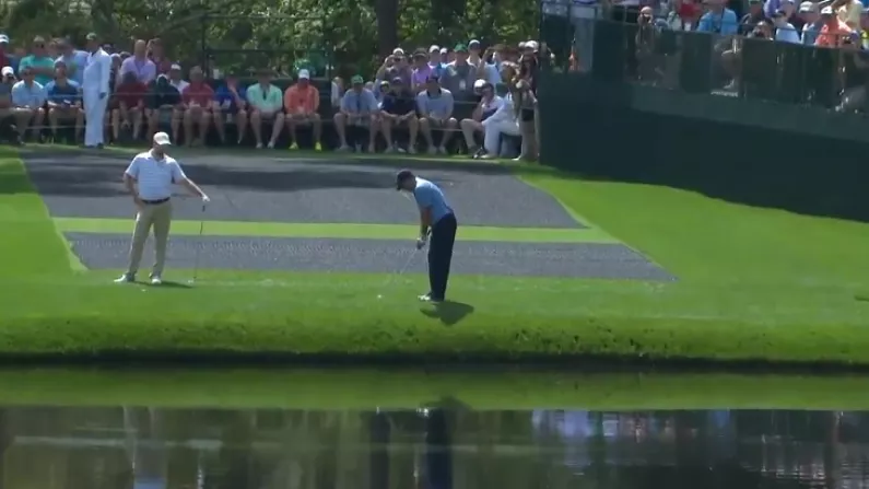 Watch: Former Winner Hits Gorgeous Skip Shot Across The Water At Augusta
