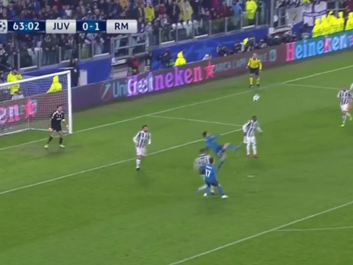 Cristiano Ronaldo Bicycle Kick vs Juventus at Champions League last night —  Hive