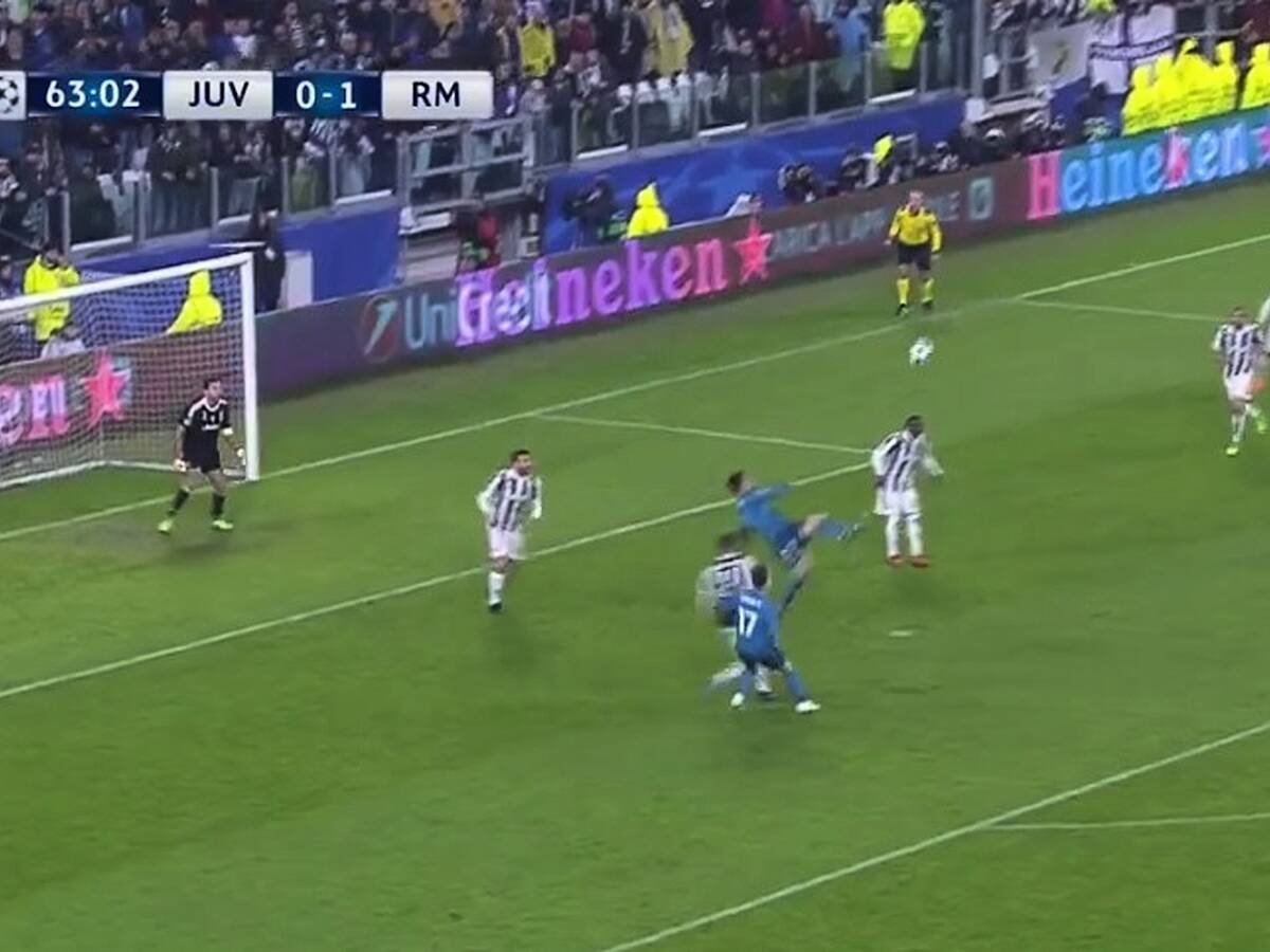 Cristiano Ronaldo Bicycle Kick vs Juventus at Champions League last night —  Hive