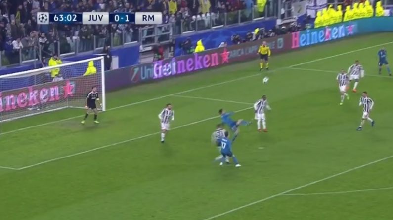 Watch: Ronaldo Scores A Truly Sensational Bicycle Kick As Real Madrid Hammer Juve