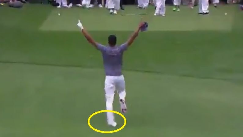 Watch: Golfer Hits Hole-In-One At Augusta, Absolutely Wrecks Himself Celebrating