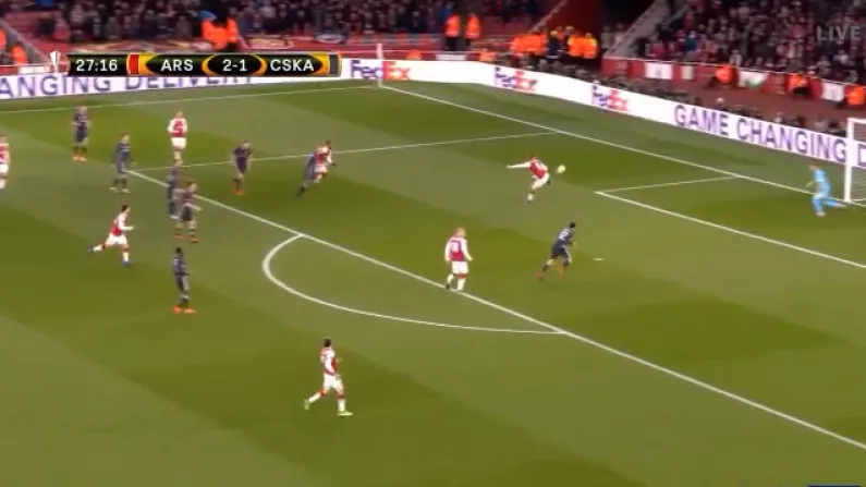 Watch: Aaron Ramsey Finishes Brilliant Arsenal Move With Lovely Flick