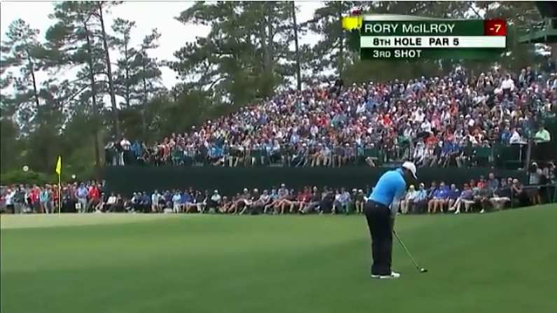 Watch: Rory McIlroy Hits Incredible Eagle To Share Lead At The Masters