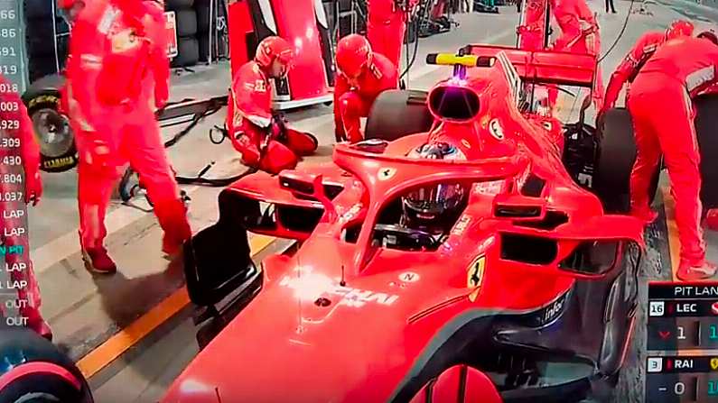 Ferrari Mechanic Suffers Awful Leg Break After Pit Lane Mishap