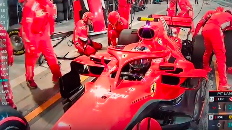 Ferrari Mechanic Suffers Awful Leg Break After Pit Lane Mishap
