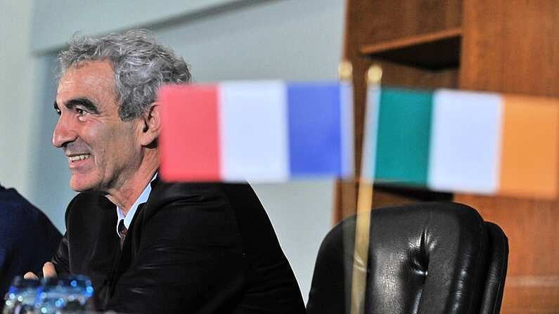 13 November 2009; France manager Raymond Domenech during a press conference ahead of their FIFA 2010 World Cup Qualifying Play-Off 1st leg match against Ireland on Saturday. Radisson Hotel, Dublin Airport, Dublin. Picture credit: David Maher / SPORTSFILE