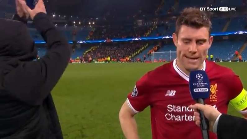 Watch: Mo Salah Distracted Mid-Interview By Elated Liverpool Fans