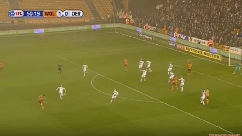 Watch: Reuben Neves Scores Extraordinary Volley For Wolves Vs Derby