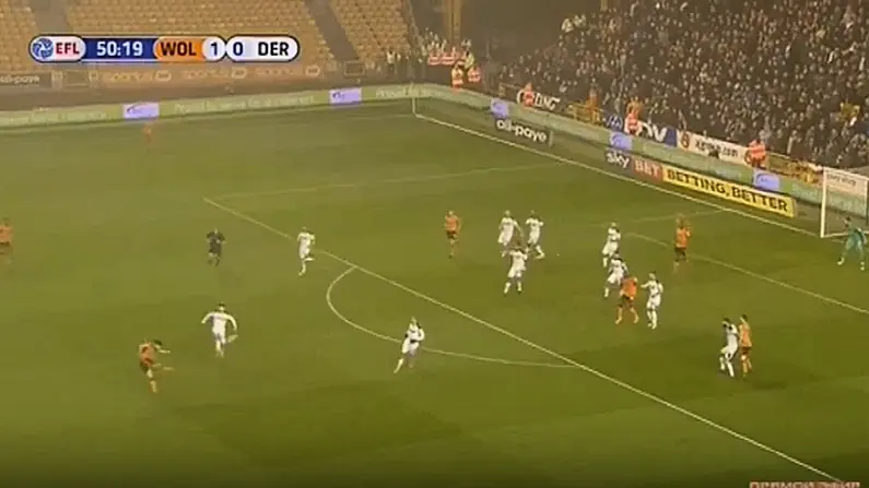 Watch: Reuben Neves Scores Extraordinary Volley For Wolves Vs Derby