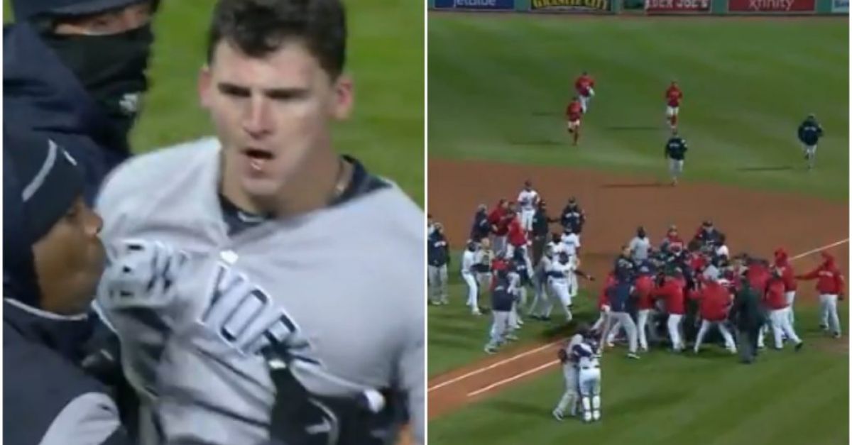 Red Sox-Yankees brawl: Benches clear after Joe Kelly hits Tyler Austin