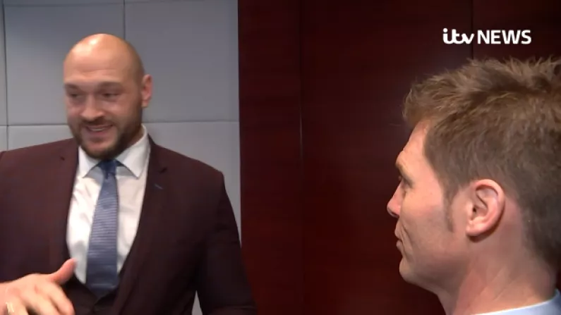 Tyson Fury Storms Out Of Interview When Asked About Drugs Ban And Offensive Comments