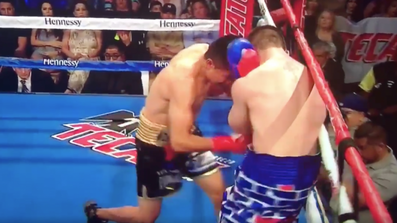 Boxer Wears 'Build That Wall' Trunks, Gets Plastered By Mexican