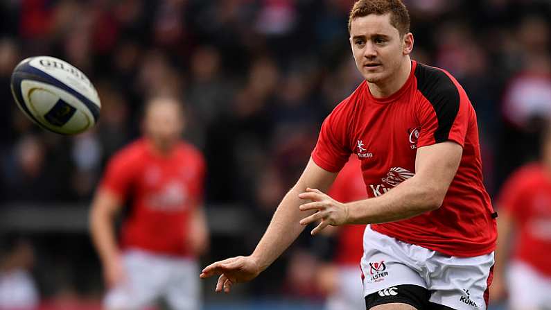 10 December 2016; Paddy Jackson of Ulster ahead of the European Rugby Champions Cup Pool 5 Round 3 match between Ulster and ASM Clermont Auvergne at the Kingspan Stadium in Belfast. Photo by Ramsey Cardy/Sportsfile