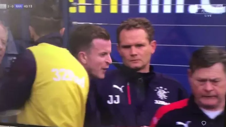 Rangers' Andy Halliday Went Nuts After Being Substituted Against Celtic