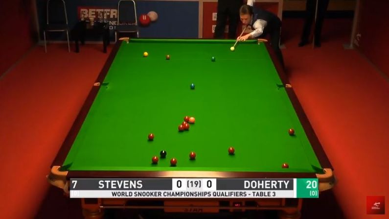Watch Live: Ken Doherty Faces Matthew Stevens For Place At World Snooker Championships