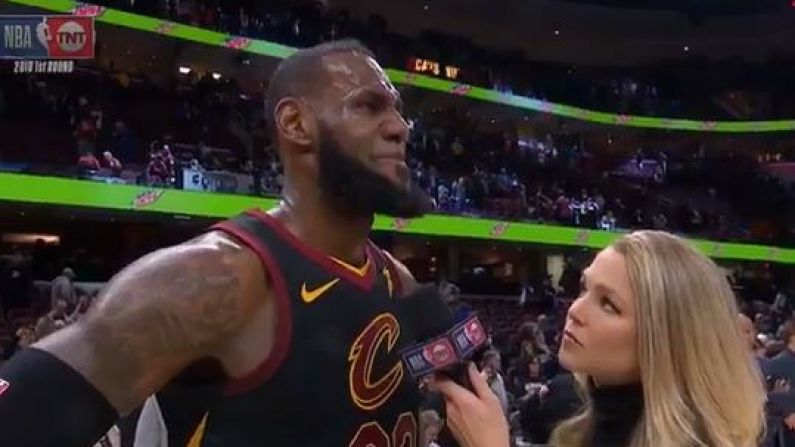 LeBron James Gives Heartfelt Interview Being Told About Death Of Gregg Popovich's Wife