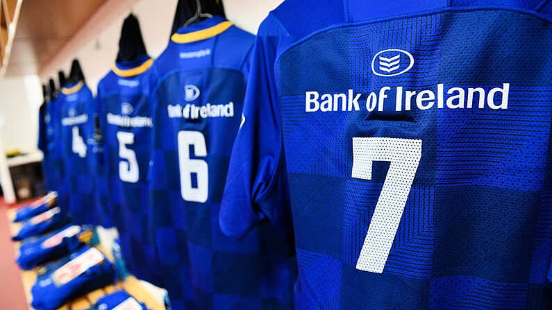 9 March 2018; A detailed view of the jersey of Sean O'Brien of Leinster prior to the Guinness PRO14 Round 17 match between Scarlets and Leinster at Parc Y Scarlets in Llanelli, Wales. Photo by Ramsey Cardy/Sportsfile