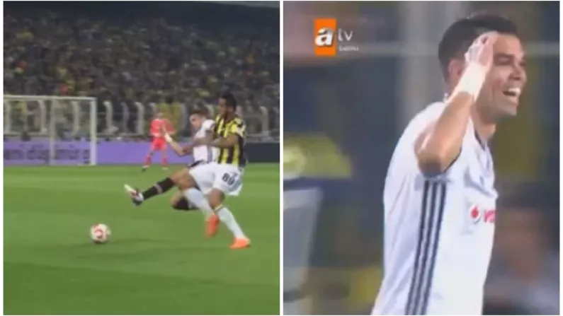 Watch: Red Card For Pepe After Horrendous Flying Thrust Kick In Turkish Cup