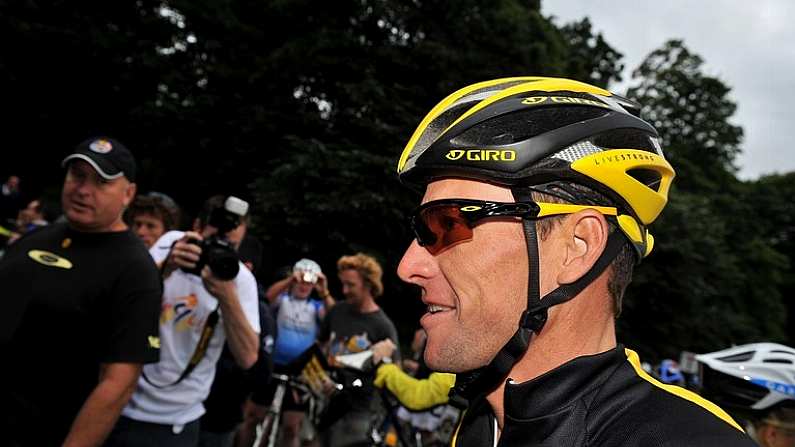 25 August 2009; Seven times winner of the Tour de France Lance Armstrong after his cycle in the Phoenix Park, Dublin. Picture credit: Brian Lawless  / SPORTSFILE