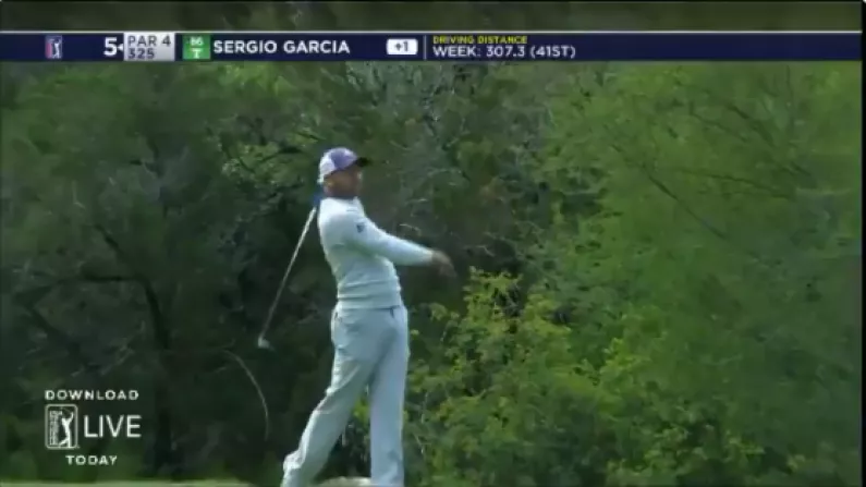 Watch: Furious Sergio Garcia Flings Driver Into Nearby Trees