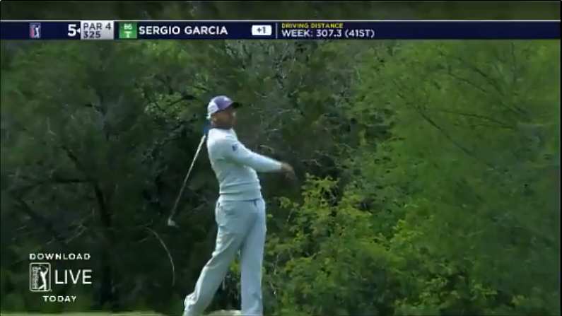 Watch: Furious Sergio Garcia Flings Driver Into Nearby Trees