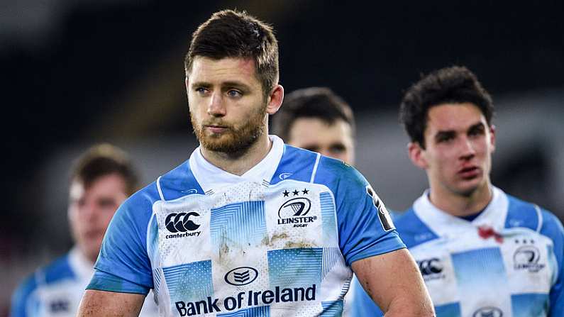 24 March 2018; Ross Byrne of Leinster following the Guinness PRO14 Round 18 match between Ospreys and Leinster at the Liberty Stadium in Swansea, Wales. Photo by Ramsey Cardy/Sportsfile