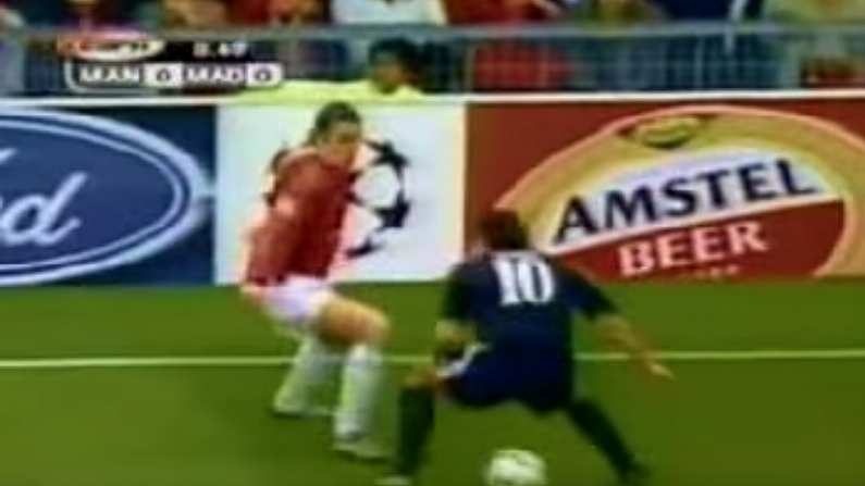 Lads, It's Been 19 Years Since John O'Shea Nutmegged Luis Figo