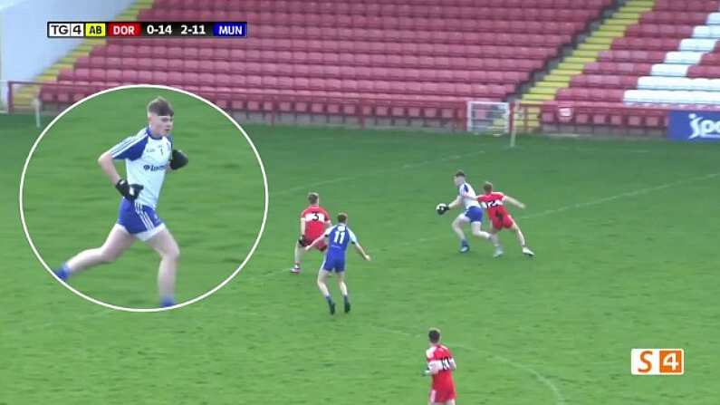 Watch: Scenes As Monaghan Minor Keeper Scores FROM PLAY In Ulster Championship