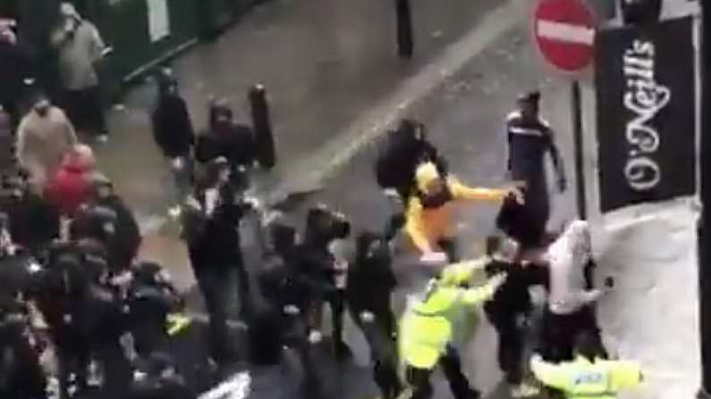 Trouble As Roma & Liverpool Fans Clash Ahead Of CL Tie