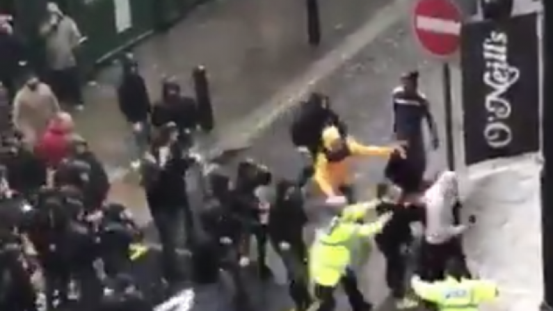 Trouble As Roma & Liverpool Fans Clash Ahead Of CL Tie