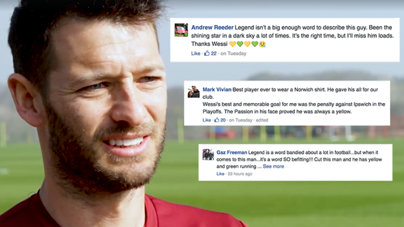 Norwich Fans Comments Show The Impact Wes Hoolahan Had On The Club
