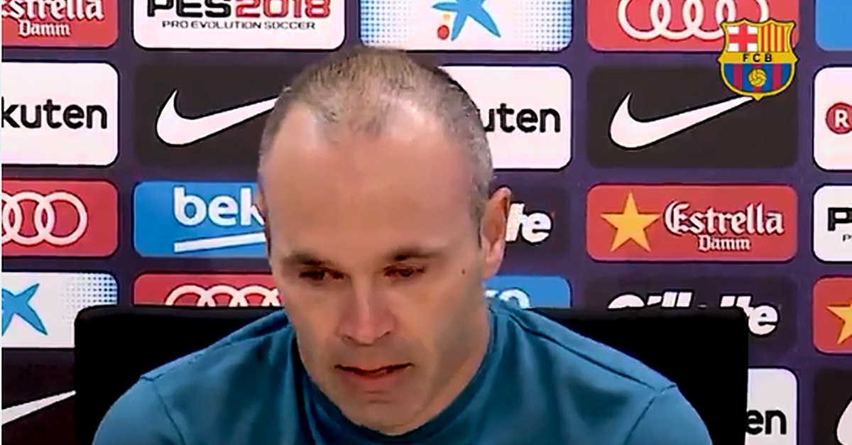 Watch: Emotional Andres Iniesta Bids Farewell To Barcelona | Balls.ie