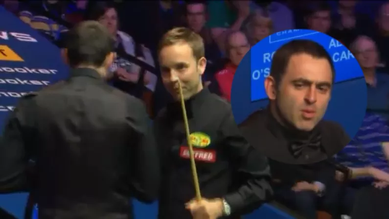 Ronnie O'Sullivan Shoulders Ali Carter Before Engaging In Silly Verbals