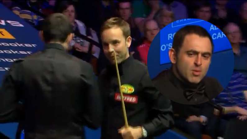 Ronnie O'Sullivan Shoulders Ali Carter Before Engaging In Silly Verbals