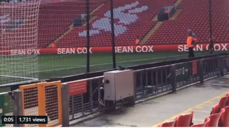 Liverpool Pay On-Field Tribute To Sean Cox As Dunboyne Jersey Hangs In Anfield Dressing Room