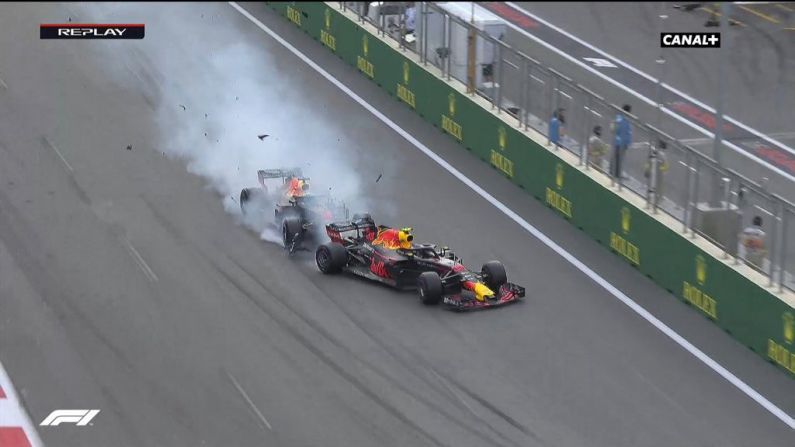 Disaster For Red Bull As One Teammate Takes Out The Other In Azerbaijan