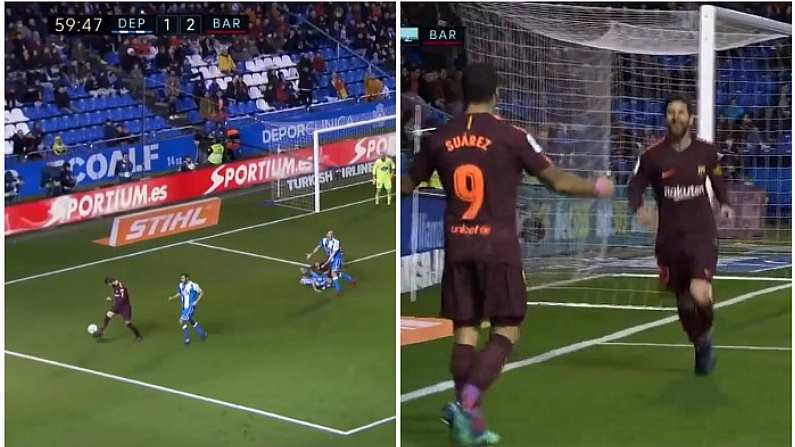 Watch: Pique Rips The Piss With Seven Solos As Messi Hat-Trick Wins La Liga For Barca