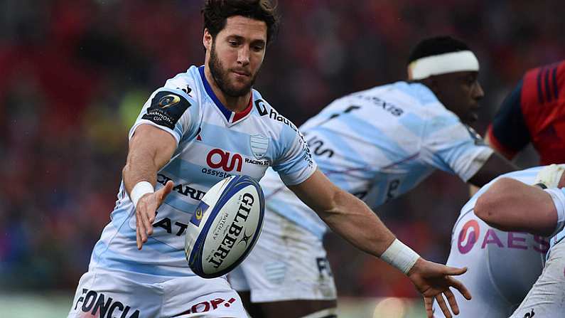 21 October 2017; Maxime Machenaud of Racing 92 during the European Rugby Champions Cup Pool 4 Round 2 match between Munster and Racing 92 at Thomond Park in Limerick. Photo by Diarmuid Greene/Sportsfile