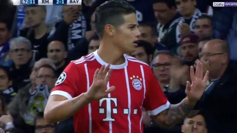 James Rodríguez Infuriates Fans With Needless Act In Champions League Semi-Final