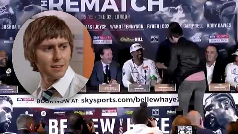 Jay From The Inbetweeners Crashes Bellew V Haye Press Conference