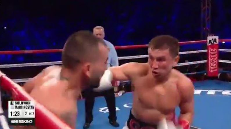 Watch: Gennady Golovkin Crushes Opponent In 2nd Round For 20th Title Defence