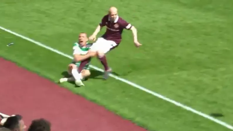 Watch: Steven Naismith Escapes Red For Shocking Stamp On Scott Brown
