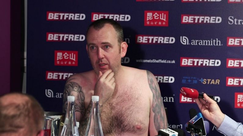 Mark Williams Does Press Conference Naked After Winning World Championship