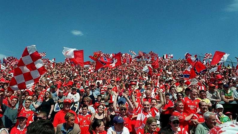 18 June 2000; Cork Fans. Cork v Kerry, Munster Senior Football Championship semi-final, Fitzgerald Stadium, Killarney, Co. Kerry. Picture credit; Brendan Moran/SPORTSFILE