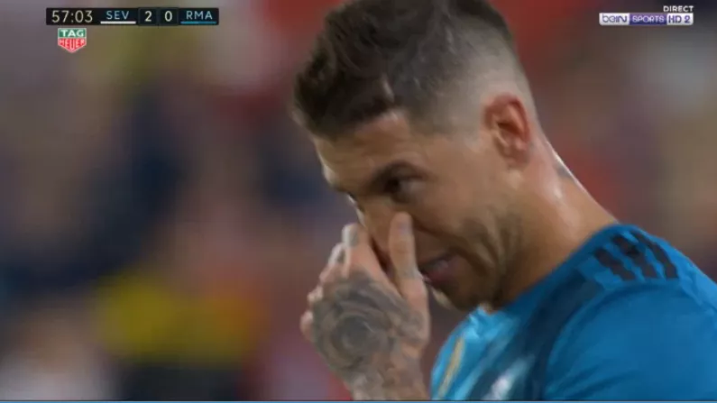 Watch: Sergio Ramos Became Centre Of Attention In Ronaldo's Absence
