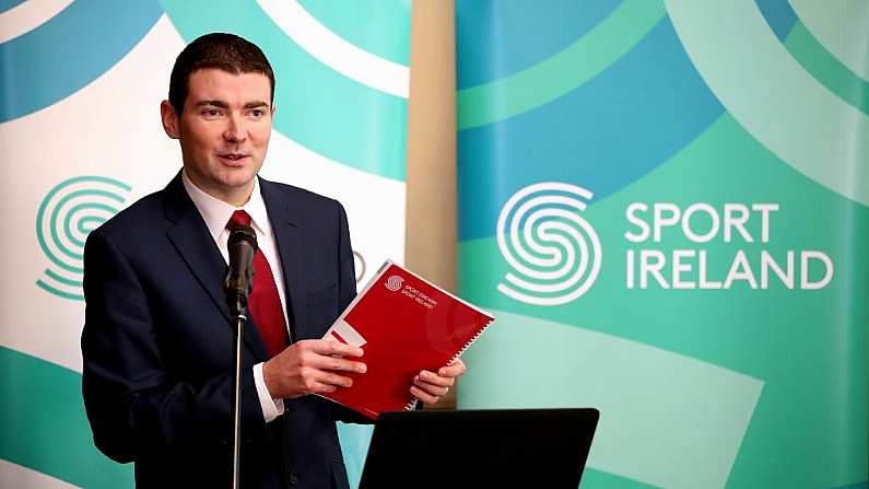 REPRO FREE***PRESS RELEASE NO REPRODUCTION FEE*** EDITORIAL USE ONLY Sport Ireland Publishes Findings Of 2017 Irish Sports Monitor, Royal College Of Physicians, Dublin 10/5/2018 Brendan Griffin, Minister of State at the Department of Transport, Tourism and Sport Mandatory Credit INPHO/Bryan Keane