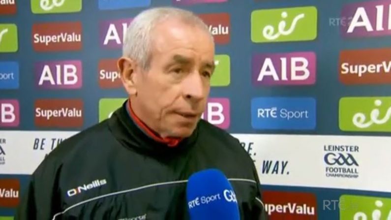 Pete McGrath Throws Louth Players Under The Bus After Defeat To Carlow