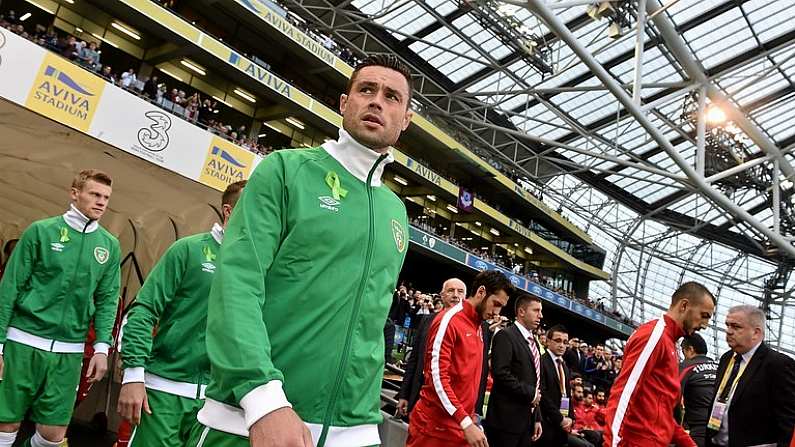 25 May 2014; Damien Delaney, Republic of Ireland. 3 International Friendly, Republic of Ireland v Turkey, Aviva Stadium, Lansdowne Road, Dublin. Picture credit: David Maher / SPORTSFILE